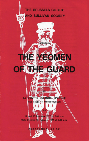 The Yeomen of the Guard (1977) – programme