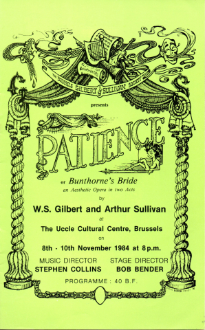 Patience (1984) – programme