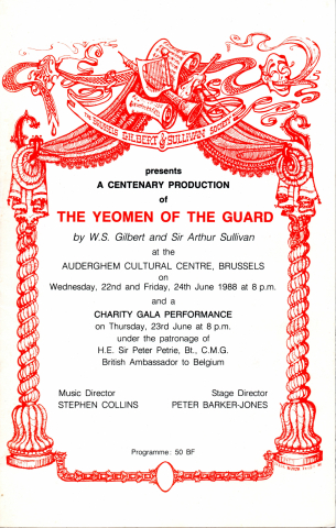 The Yeomen of the Guard (1988) – programme