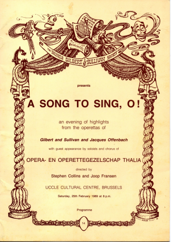 A Song to Sing (1989) – programme