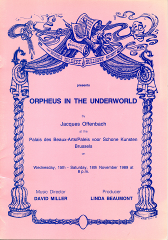 Orpheus in the Underwold (1989) – programme