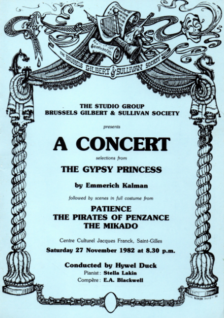 The Gypsy Princess and G & S Scenes (1982) – programme