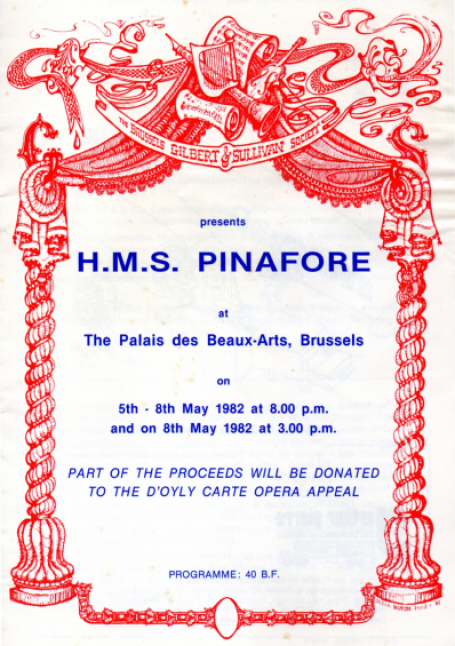 H.M.S. Pinafore G&S Society 1982