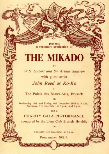 The Mikado (1985) – programme