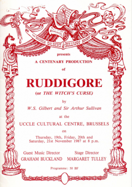 Ruddigore (1987) – programme