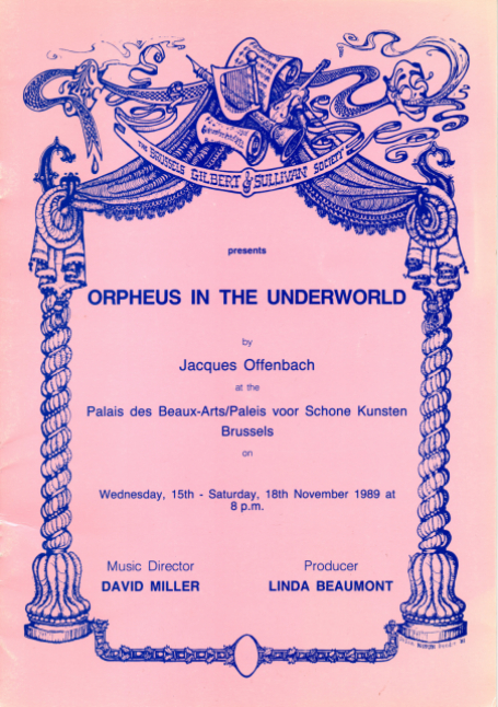 Orpheus in the Underwold (1989) – programme