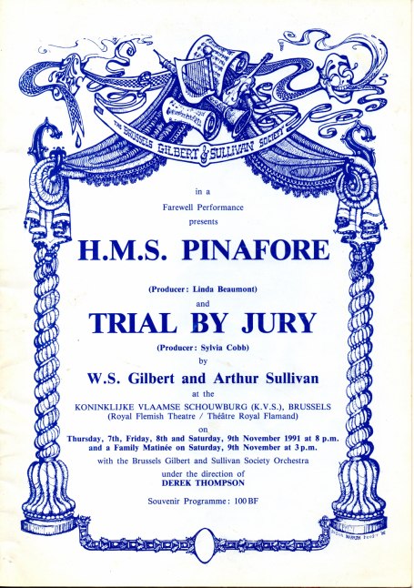 H.M.S. Pinafore / Trial By Jury (1991) – programme