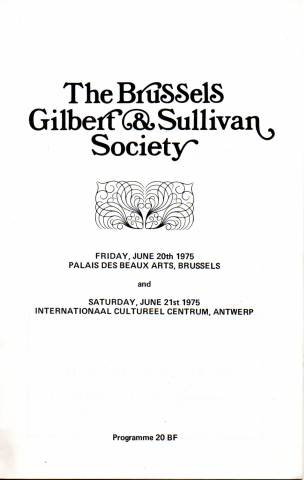 Selections from the Savoy Operas and Trial by Jury (first concert 1975) – programme