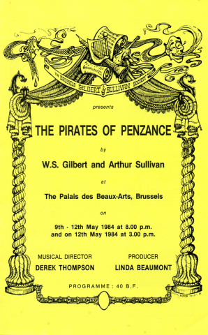 Pirates of Penzance 1984 – programme