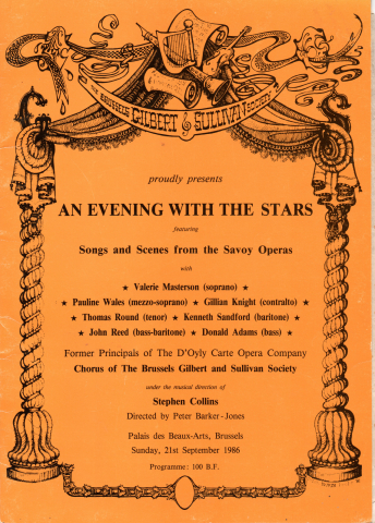 An Evening with the Stars (1986) – programme