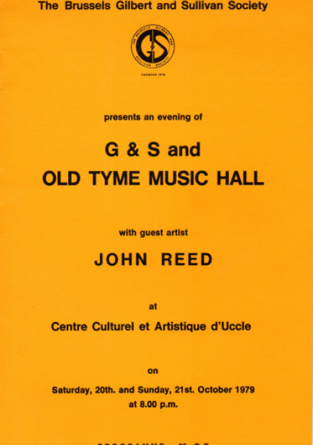G & S and Old Tyme Music Hall G&S Society 1979 – programme
