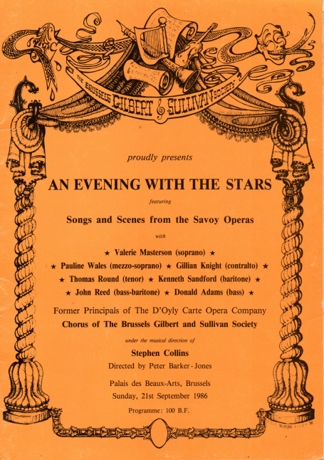 An Evening with the Stars (1986) – programme
