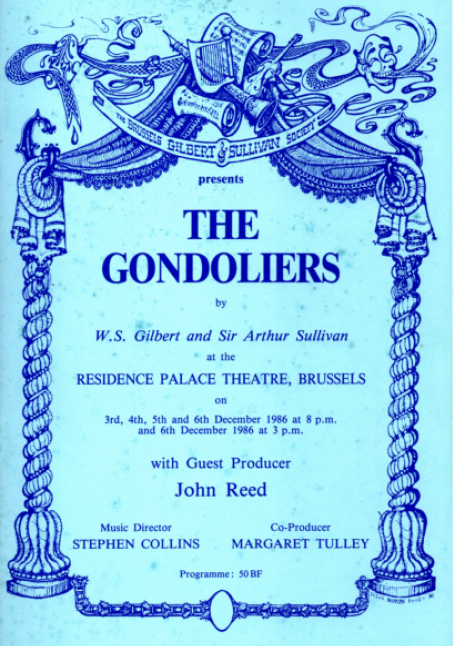The Gondoliers (G&S Society 1986) – programme